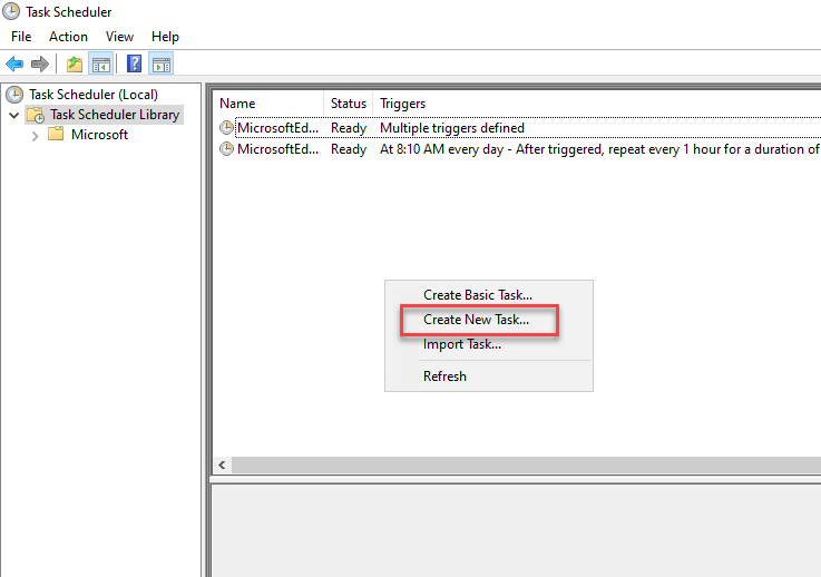 Launching rProcess with a Scheduled Task